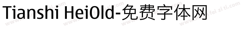 Tianshi HeiOld字体转换